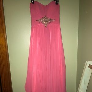 Pink prom dress